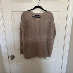 Ralph Lauren Women's Beige Crew Neck Sweater